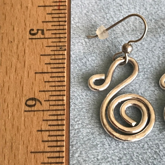 Sterling Silver Artisan Crafted Earrings - Picture 3 of 3